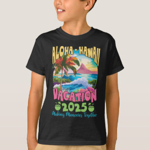 T-shirt Vacances en famille 2025 Aloha Hawaii Hawaii Match