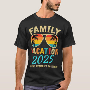 T-shirt Vacances en famille 2025 Plage Correspondant Vacan