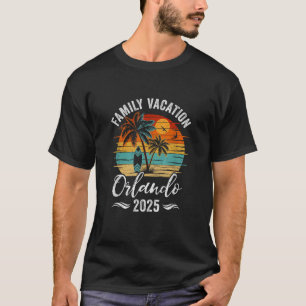 T-shirt Vacances en famille 2025 Vintage Orlando Summer Ma