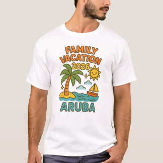 T-shirt Vacances en famille à Aruba 2026