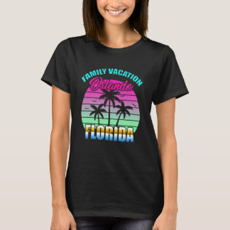 T-shirt Vacances en famille à Orlando Floride Coucher de s