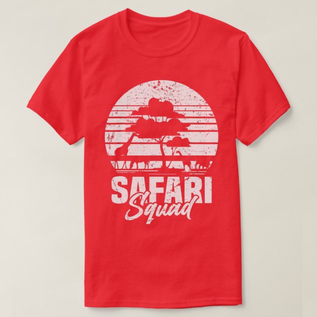 T-shirt Vacances en famille africaine Faune Safari Faune e (Design devant)