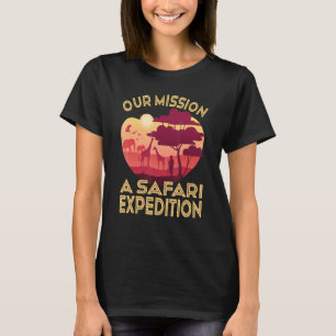 T-shirt Vacances en famille au safari pour une visite de l