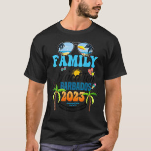 T-shirt Vacances en famille Barbade 2023 Beach Summer Matc