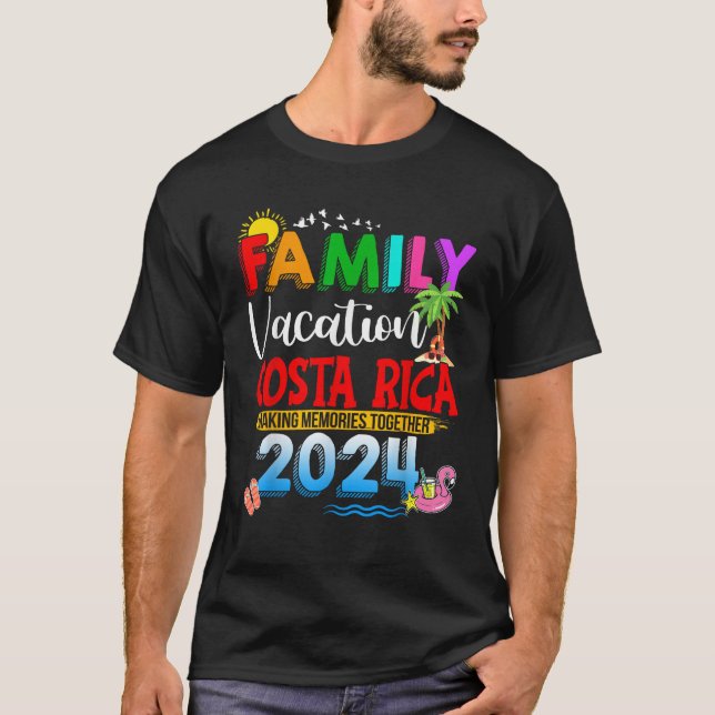 T-shirt Vacances en famille Costa Rica 2024 Faire des souv (Devant)