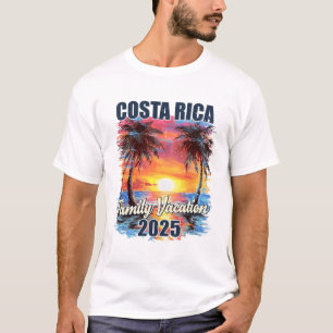 T-shirt Vacances en famille Costa Rica 2025 Voyage d'été M