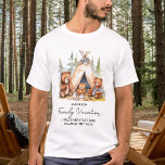 T-shirt Vacances en famille Cute Personnalisé Camping Bear<br><div class="desc">De mignons ours de camping assortis chemises familiales parfaites pour vos prochaines vacances en famille! Que vous partiez pour une excursion d'été ou une aventure de camping, nos chemises assorties avec un design d'ours d'aquarelle mignon rendront votre voyage encore plus élégant et amusant. Le design comprend des ours mignons, une...</div>
