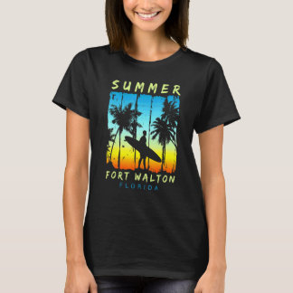 T-shirt Vacances en famille Floride Fort Walton Sunset Bea