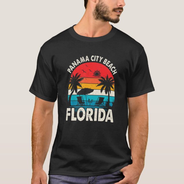 T-shirt Vacances en famille Floride Panama City Beach Suns (Devant)