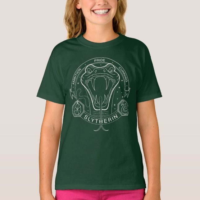 T-shirt Vacances en famille HARRY POTTER™ SLYTHERIN™ (Devant)