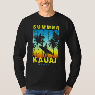 T-shirt Vacances en famille Hawaii Kauai Sunset Beach