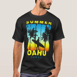 T-shirt Vacances en famille Hawaii Oahu Sunset Beach