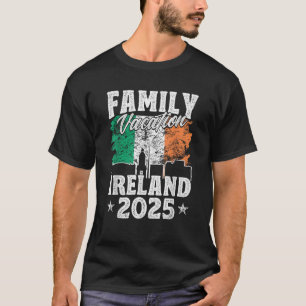 T-shirt Vacances en famille Irlande 2025 Plage Vacances d'