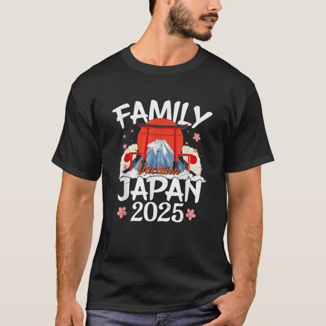T-shirt Vacances en famille Japon 2025 Vacances en été Voy (Devant)