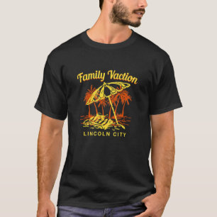 T-shirt Vacances en famille Lincoln City Keepsaké Oregon R