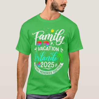 T-shirt Vacances en famille Orlando 2025 Plage Vacances en