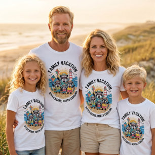 T-Shirt Vacances en famille Outer Banks Caroline du Nord G