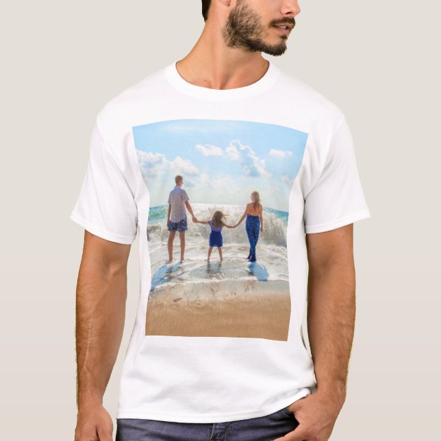 T-shirt Vacances en famille Photo personnalisée Votre prop (Devant)