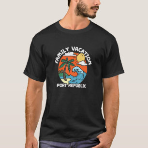 T-shirt Vacances en famille Port Republic Beach New Jersey
