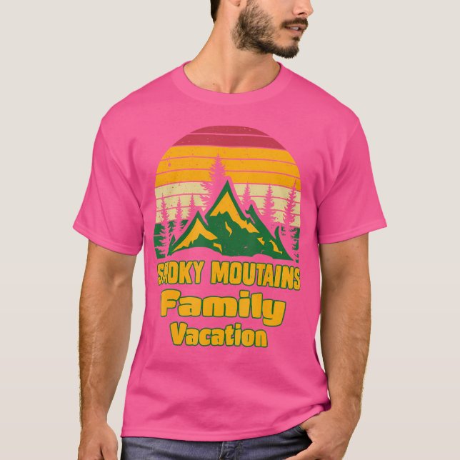 T-shirt Vacances en famille Randonnée Camping Trip Tenness (Devant)