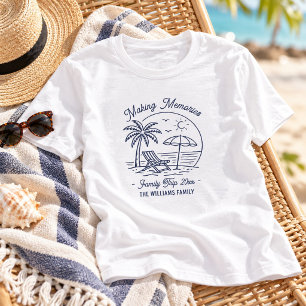 T-shirt Vacances en famille sur mesure minimaliste