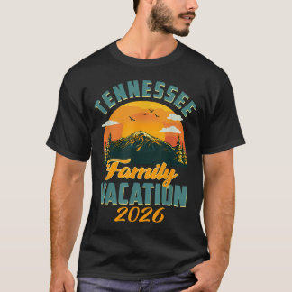 T-shirt Vacances en famille Tennessee 2026 Création de sou