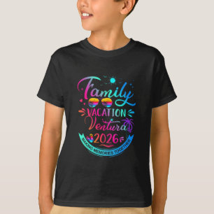 T-shirt Vacances en famille Ventura 2026 Cadeau Palmier