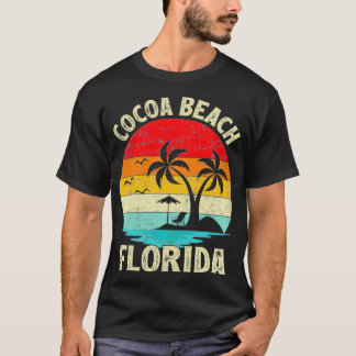 T-shirt Vacances en famille Vintage Retro Florida Cocoa Be