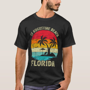 T-shirt Vacances en famille Vintage Retro Florida St Augus