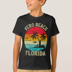 T-shirt Vacances en famille Vintage Retro Florida Vero Bea