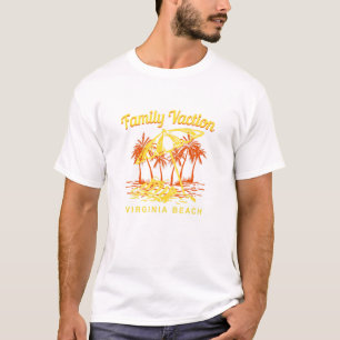 T-shirt Vacances en famille Virginia Beach Keepsaké Va se