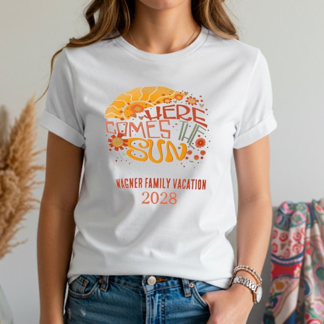 T-shirt Vacances en famille Voici la citation Sun (Créateur téléchargé)