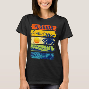 T-shirt Vacances en Floride 2026 Mer Sable Plage Été Voyag