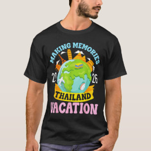 T-shirt Vacances en Thaïlande 2026 Voyage Créer des Souven