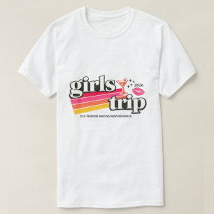 T-shirt Vacances entre meilleures amies Filles en voyage