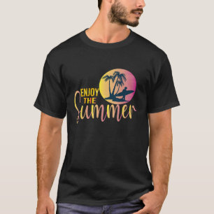 T-shirt Vacances Été Profitez De L'Été Vague Surf