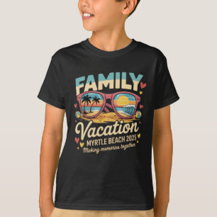 T-shirt Vacances familiales à Myrtle Beach 2025 Été assort