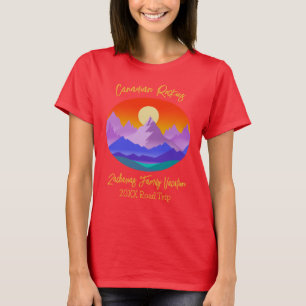 T-shirt Vacances familiales des Rocheuses canadiennes Suns