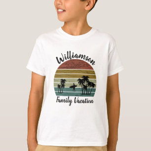 T-shirt vacances familiales personnalisées