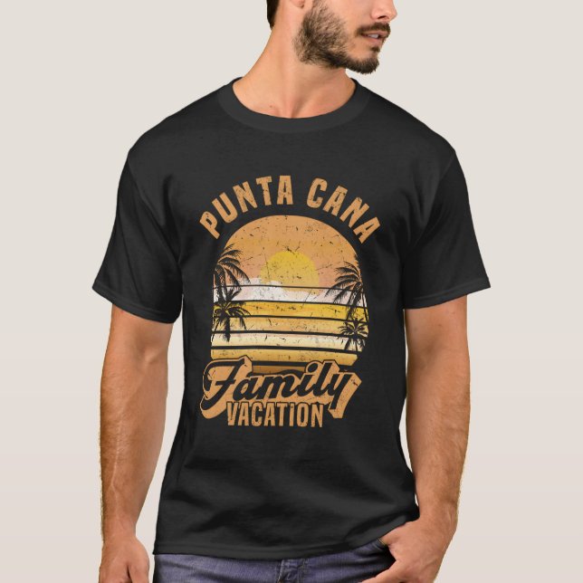 T-shirt Vacances familiales Punta Cana 2022 (Devant)
