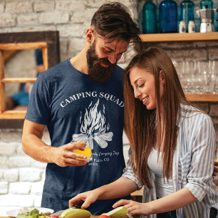 T-shirt Vacances familiales sur mesure Camping-fire Trip