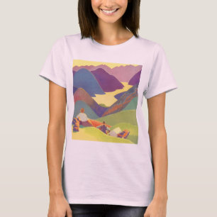 T-shirt Vacances familiales vintage, pique-nique dans les 