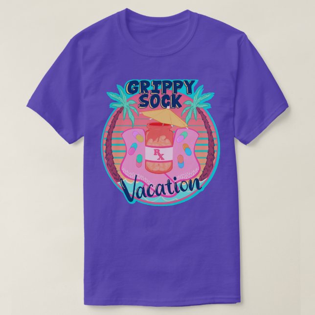 T-shirt Vacances Grippy Sock (Design devant)