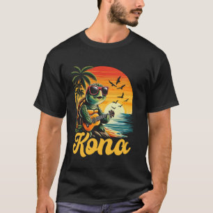 T-shirt Vacances hawaïennes de la tortue marine tropicale