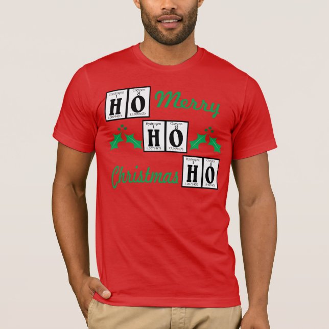 T-shirt Vacances heureuses, Joyeux Noël (Devant)