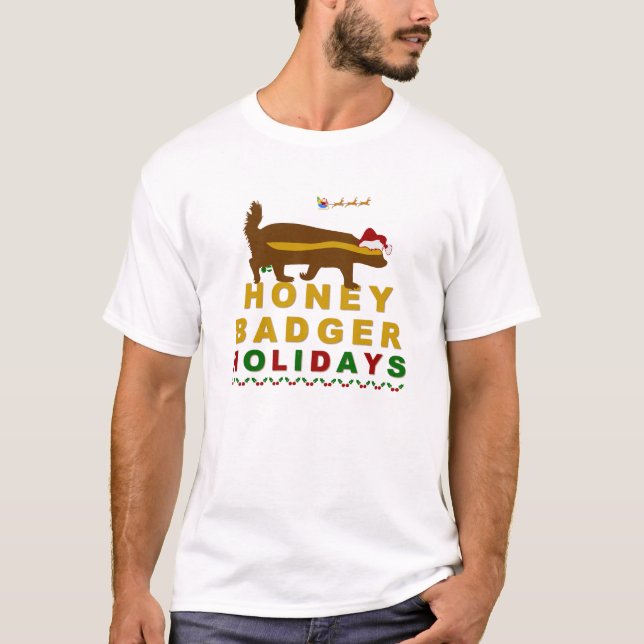 T-shirt Vacances Honey Badger (Devant)