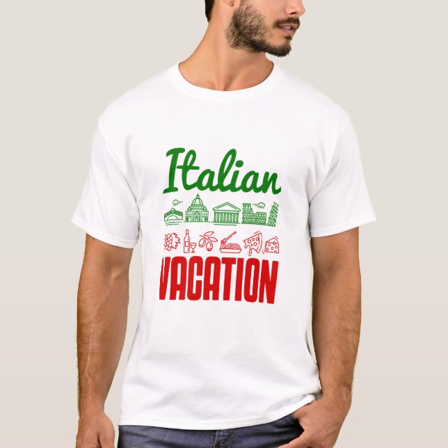 T-shirt Vacances Italie Voyage Voyage Souvenir (Devant)