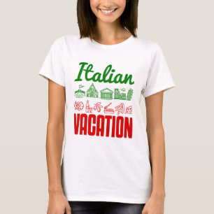 T-shirt Vacances Italie Voyage Voyage Souvenir