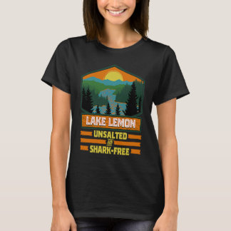 T-shirt Vacances Lac Citron Non Salé et Sans Requin