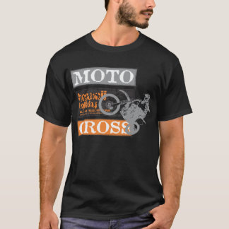 T-shirt Vacances noires d'Hawaï de motocross d'hommes